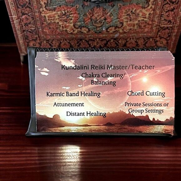 Elegant Black Mesh Wire Business Card Holder l Home - Office l NIB - Picture 5 of 8